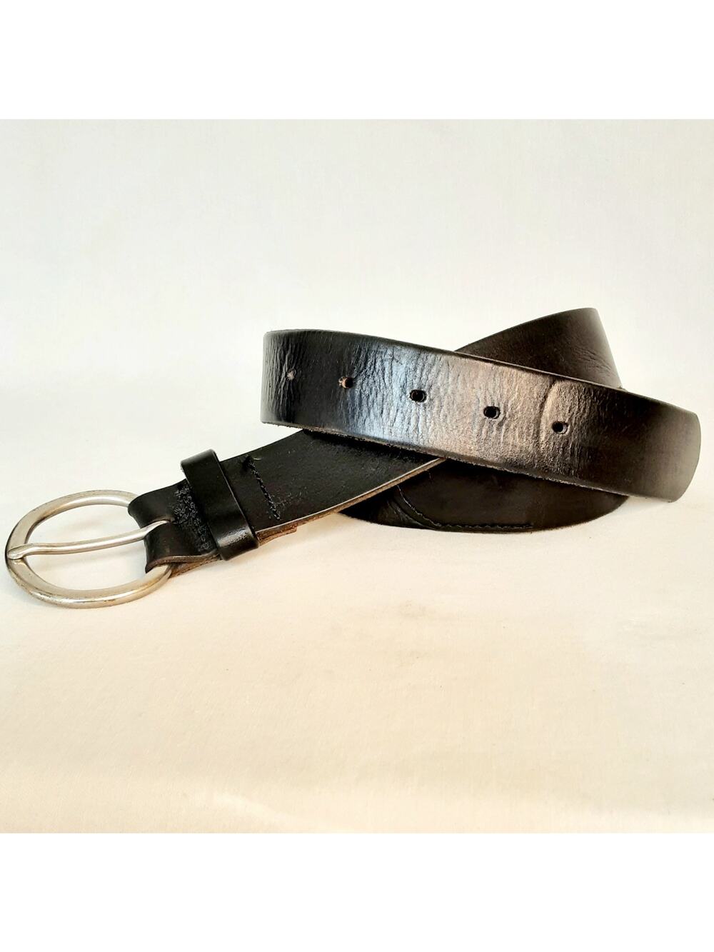💎Gap Womens Genuine Black Cow Leather Hip Belt Size XL Made In USA Back Stitch